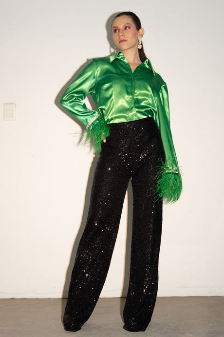 Sequin B Pants